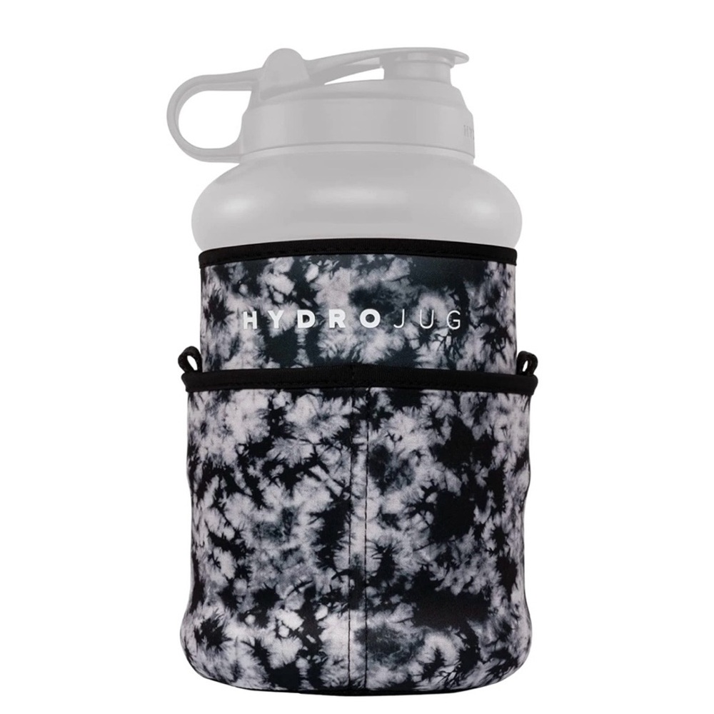 HydroJug Black White Tie Dye Pro Sleeve Bottle Set